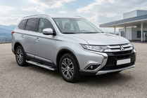 Mitsubishi Outlander 2012–2021 Mevsim Grey sidetrin (2 stk., aluminium) foto 1