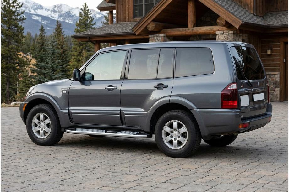 Mitsubishi Pajero Wagon III 1999–2006 Mevsim Grey sidetrin (2 stk., aluminium) Foto 1