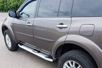 Mitsubishi Pajero Sport 2008–2015 Mevsim Grey sidetrin (2 stk., aluminium) foto 3