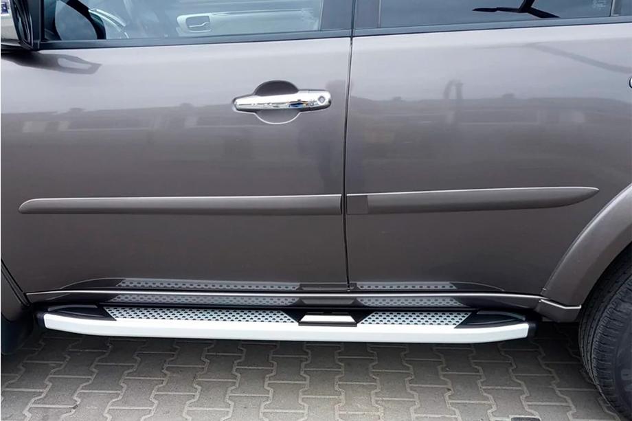 Mitsubishi Pajero Sport 2008–2015 Mevsim Grey sidetrin (2 stk., aluminium) Image