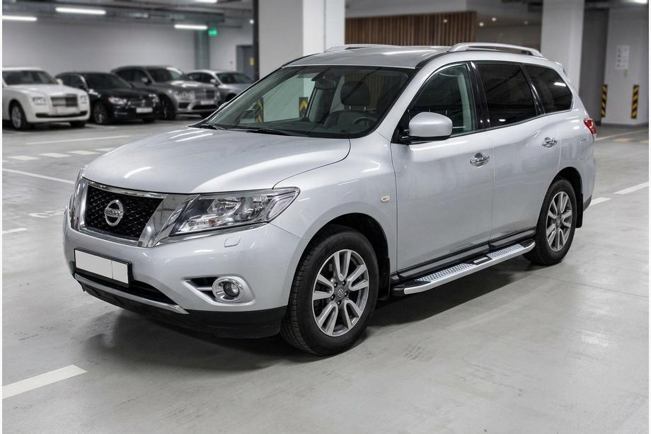 Nissan Pathfinder R52 2012–2021 Mevsim Grey sidetrin (2 stk., aluminium) Image