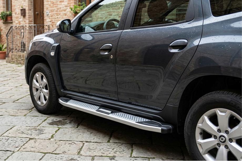 Renault Duster 2018–2024 Mevsim Grey sidetrin (2 stk., aluminium) Image