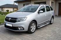 Renault Logan MCV 2013–2022 Mevsim Grey sidetrin (2 stk., aluminium) foto 1
