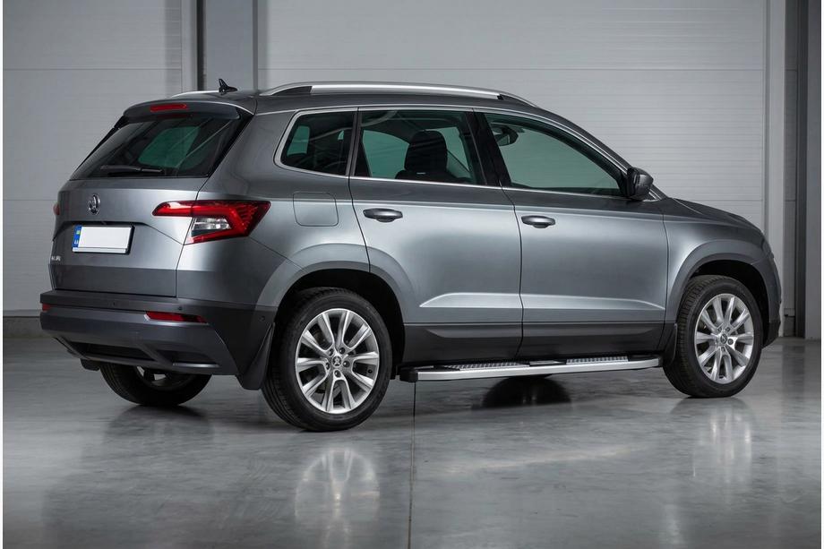 Skoda Karoq 2018– Mevsim Grey sidetrin (2 stk., aluminium) Image