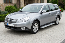 Subaru Outback 2009–2014 Mevsim Grey sidetrin (2 stk., aluminium) foto 1