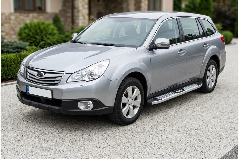 Subaru Outback 2009–2014 Mevsim Grey sidetrin (2 stk., aluminium) Image