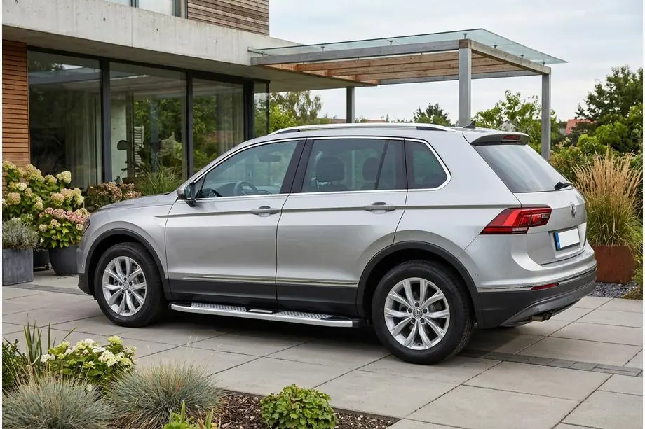 Volkswagen Tiguan 2016–2023 Mevsim Grey sidetrin (2 stk., aluminium) Image