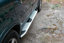 Volvo XC90 2002–2014 Mevsim Grey sidetrin (2 stk., aluminium) foto 1