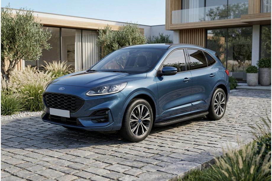 Ford Kuga/Escape 2019– Sidetrin Tayga Black (2 stk., aluminium) Image