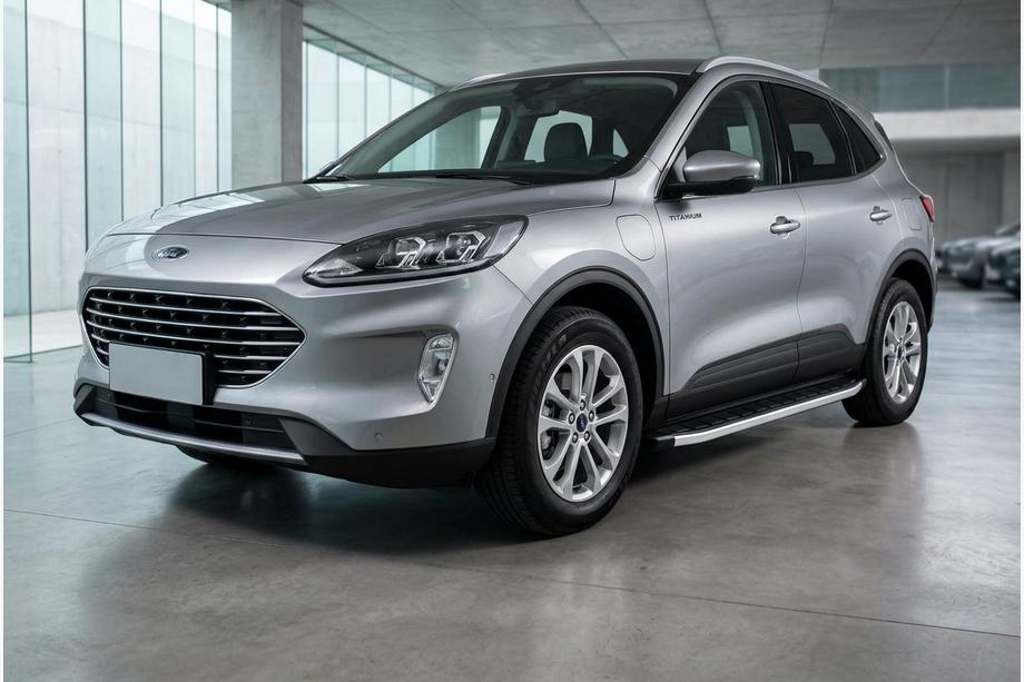 Ford Kuga/Escape 2019– Sidetrin Fullmond (2 stk., aluminium) Image