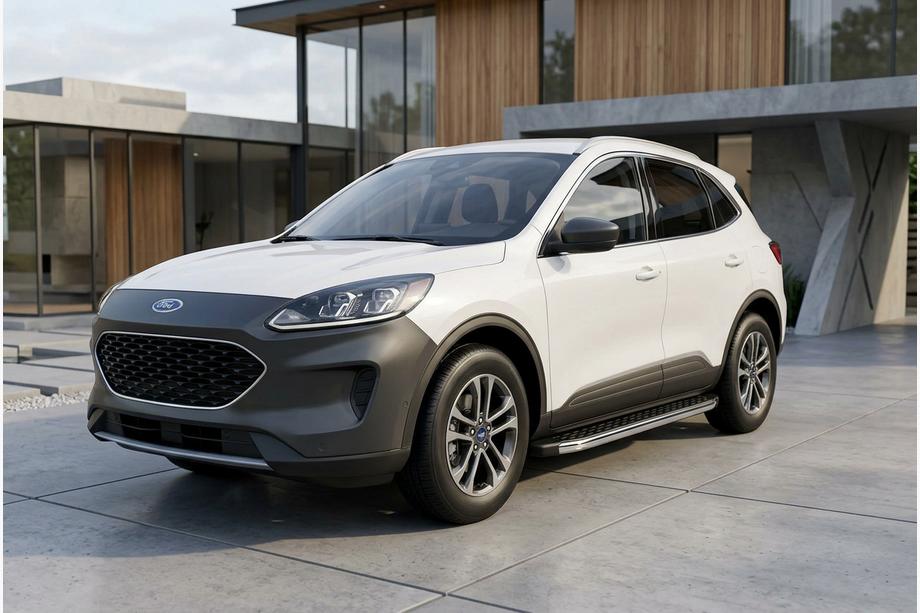 Ford Kuga/Escape 2019– BlackLine sidetrin (2 stk., aluminium) Image