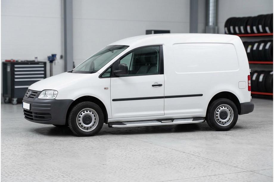 Volkswagen Caddy 2004–2010 Mevsim Grey sidetrin (2 stk., aluminium) Standard base Image