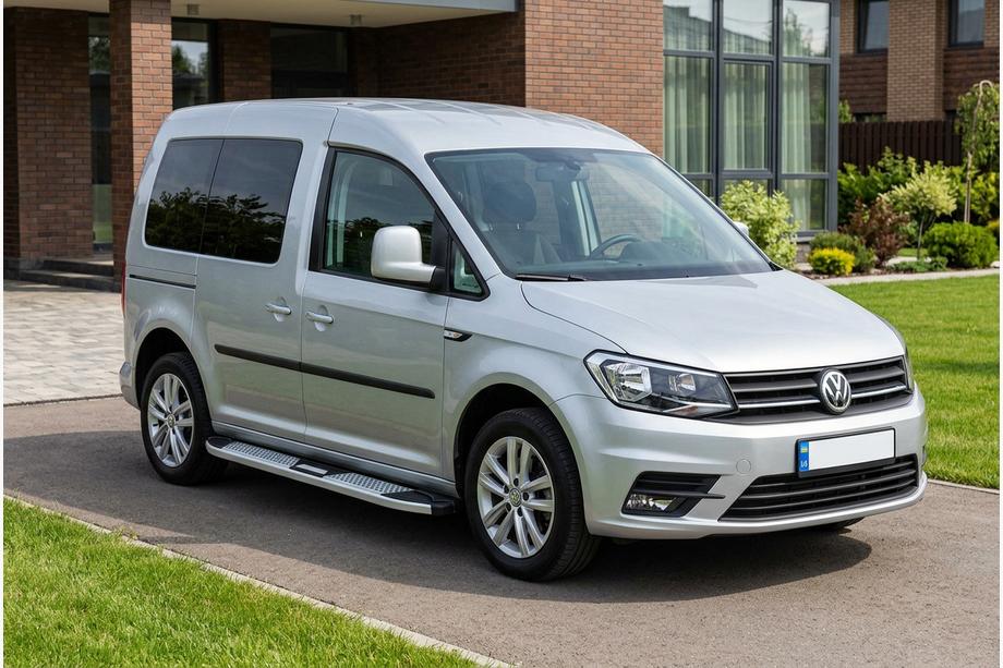 Volkswagen Caddy 2015–2020 Mevsim Grey sidetrin (2 stk., aluminium) Maxi hjulbase Image