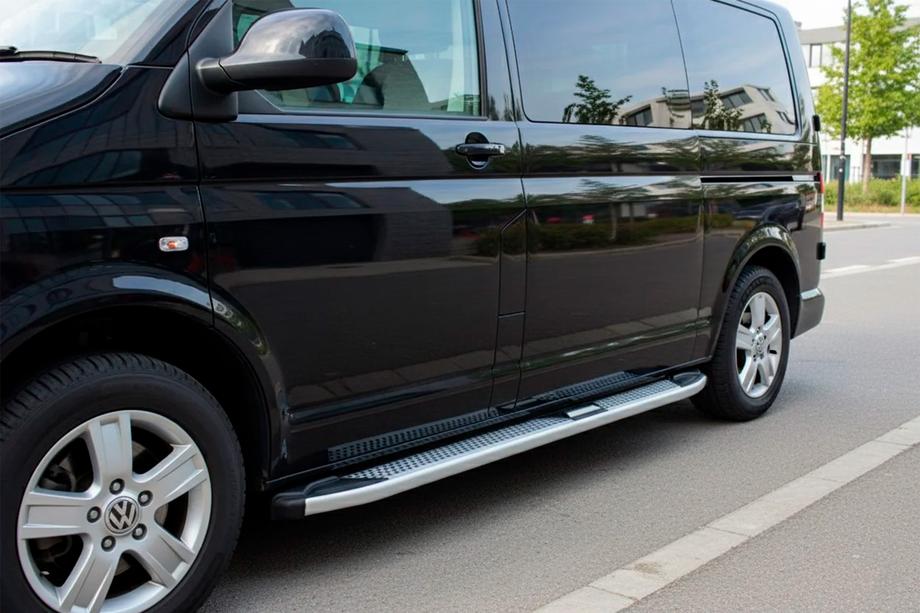 Volkswagen T5 2010–2015 Mevsim Grey sidetrin (2 stk., aluminium) Image