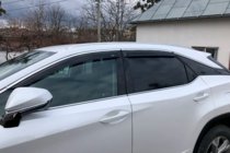 Lexus RX 2016–2022 Vindafvisere til vinduer med kromliste Short (4 stk., HIC) foto 2