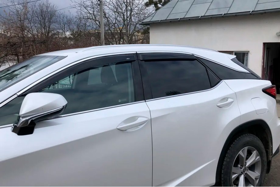 Lexus RX 2016–2022 Vindafvisere til vinduer med kromliste Short (4 stk., HIC) Image
