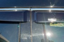 Hyundai Santa Fe 4 2018–2023 Vindafvisere til sideruder med kromliste (4 stk., HIC) foto 3