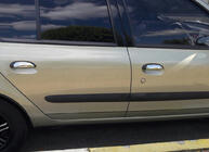 Renault Symbol 1999–2008 Dørgrebsdæksler i rustfrit stål foto 2
