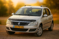 Renault Logan I 2008–2013 Stenslagsbeskytter til motorhjelm (EuroCap) foto 1
