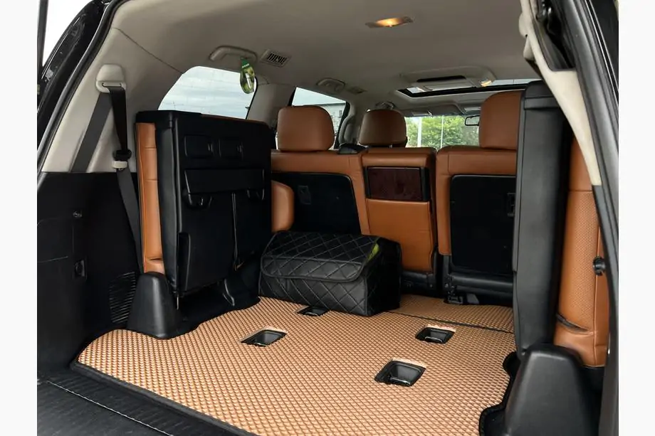 Toyota Land Cruiser 200 2007–2021 Bagagerumsmåtte 2 stk (EVA, 7 sæder, teglfarvet) Image