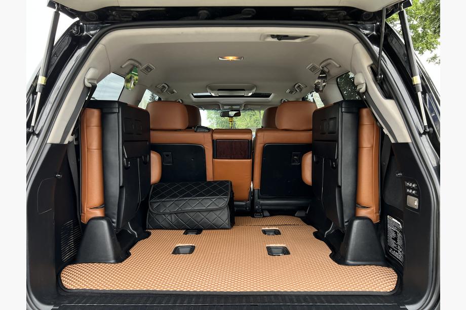 Lexus LX570/450d 2008–2022 Bagagerumsmåtte 2 stk (EVA, 7 sæder, teglfarvet) Image