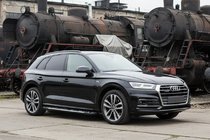 Audi Q5 2017–2025 Sunrise sidetrin (2 stk., aluminium) foto 1