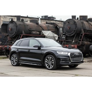 Sunrise sidetrin (2 stk., aluminium) Audi Q5 2017–2025 foto 1