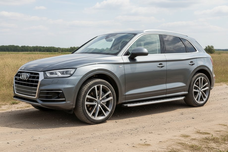 Audi Q5 2017–2025 Sidetrin Fullmond (2 stk., aluminium) Image