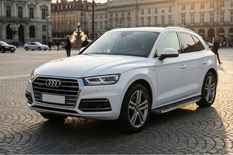 Audi Q5 2017–2025 BlackLine sidetrin (2 stk., aluminium) Image