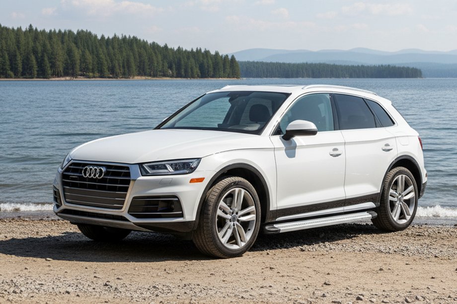 Audi Q5 2017–2025 Sideskørter Maya V2 (2 stk., aluminium) Image