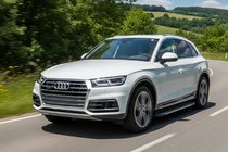 Audi Q5 2017–2025 Bosphorus Grey sidetrin (2 stk., aluminium) foto 1