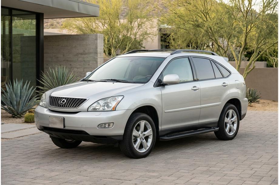 Lexus RX 2003–2009 Allmond Black sidetrin (2 stk., aluminium) Image