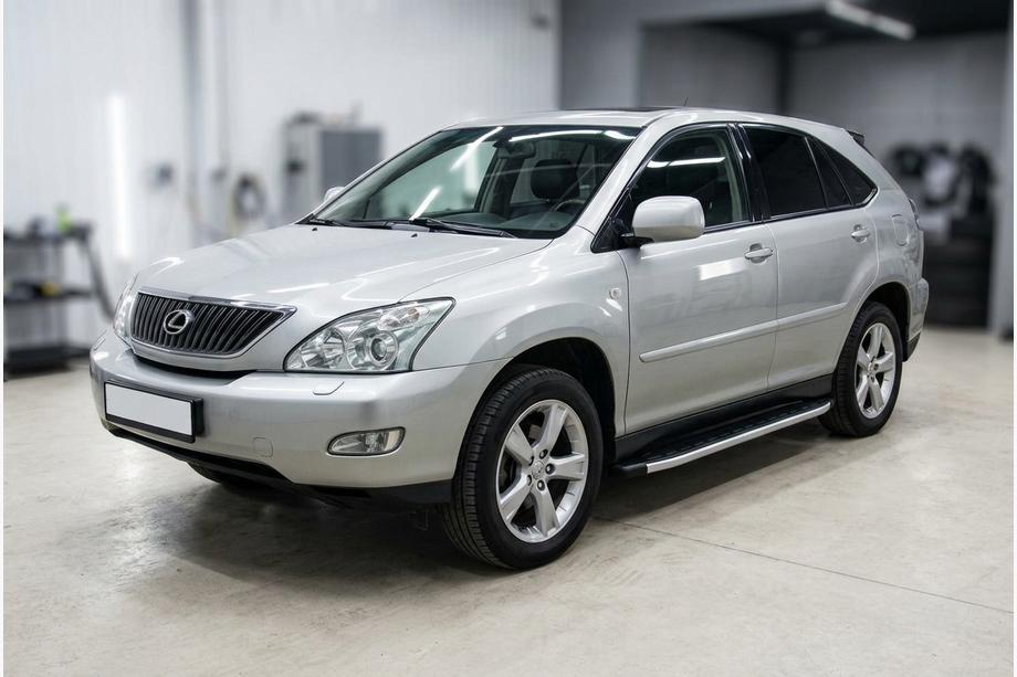 Lexus RX 2003–2009 Sidetrin Fullmond (2 stk., aluminium) Image
