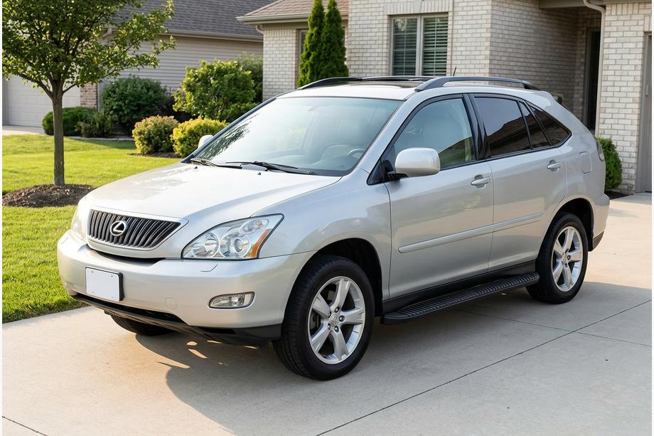 Lexus RX 2003–2009 Sidetrin Tayga Black (2 stk., aluminium) Image