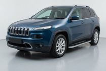 Jeep Cherokee KL 2013– Sidetrin Tayga Grey (2 stk., aluminium) foto 1