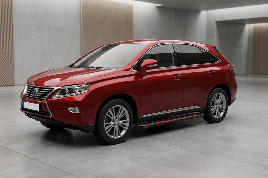 Lexus RX 2009–2015 Sidetrin Maya Red (2 stk., aluminium) Image