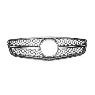 AMG Silver frontgrill Mercedes C-class W204 2007–2015 foto 2