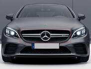 Mercedes C-klasse W205 2014–2021 AMG Silver frontgrill (til Avantgarde/AMG-Line/C43 AMG) 2014-2018, med kamera foto 1