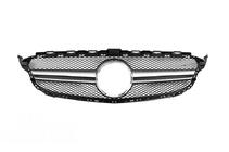 Mercedes C-klasse W205 2014–2021 AMG Silver frontgrill (til Avantgarde/AMG-Line/C43 AMG) 2014-2018, med kamera foto 7
