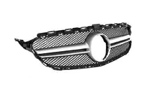 Mercedes C-klasse W205 2014–2021 AMG Silver frontgrill (til Avantgarde/AMG-Line/C43 AMG) foto 9