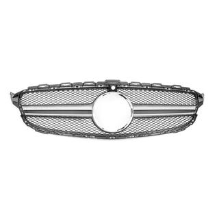 AMG Silver frontgrill (til Avantgarde/AMG-Line/C43 AMG) Mercedes C-klasse W205 2014–2021 foto 2