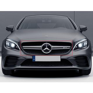 AMG Silver frontgrill (til Avantgarde/AMG-Line/C43 AMG) Mercedes C-klasse W205 2014–2021 foto 1