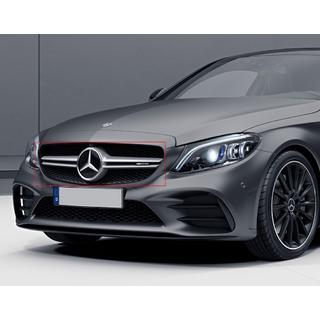 AMG Silver frontgrill (til Avantgarde/AMG-Line/C43 AMG) Mercedes C-klasse W205 2014–2021 foto 3