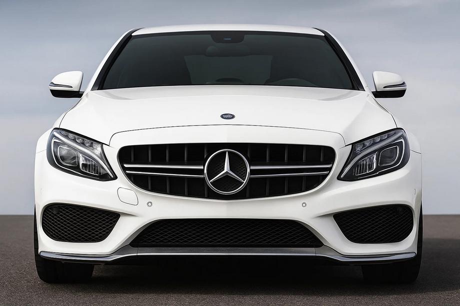 Mercedes C-klasse W205 2014–2021 Frontgrill i C63-design (til Avantgarde/AMG-Line/C43 AMG) 2018+, uden kamera Foto 2