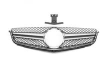 Mercedes C-class W204 2007–2015 AMG Silver frontgrill (til C63) 2012-2015 foto 3