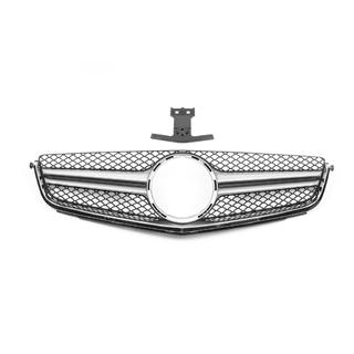 AMG Silver frontgrill (til C63) Mercedes C-class W204 2007–2015 foto 3
