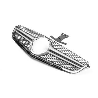 AMG Silver frontgrill (til C63) Mercedes C-class W204 2007–2015 foto 2