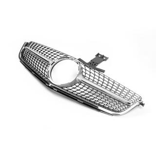 Frontgrill Diamond Silver (til C63) Mercedes C-class W204 2007–2015 foto 3