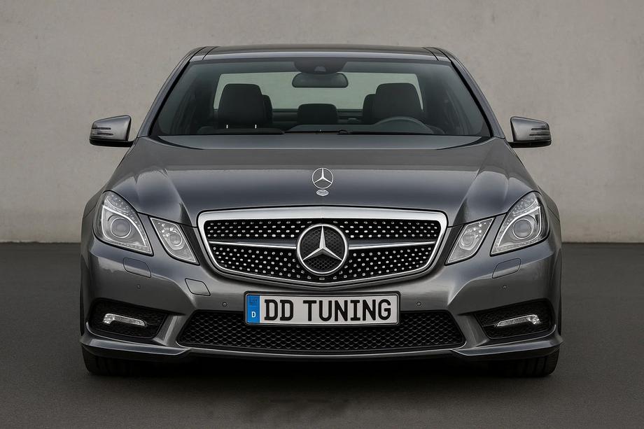 Mercedes E-class W212 2009–2016 Frontgrill Diamond Silver (2009-2012) Image