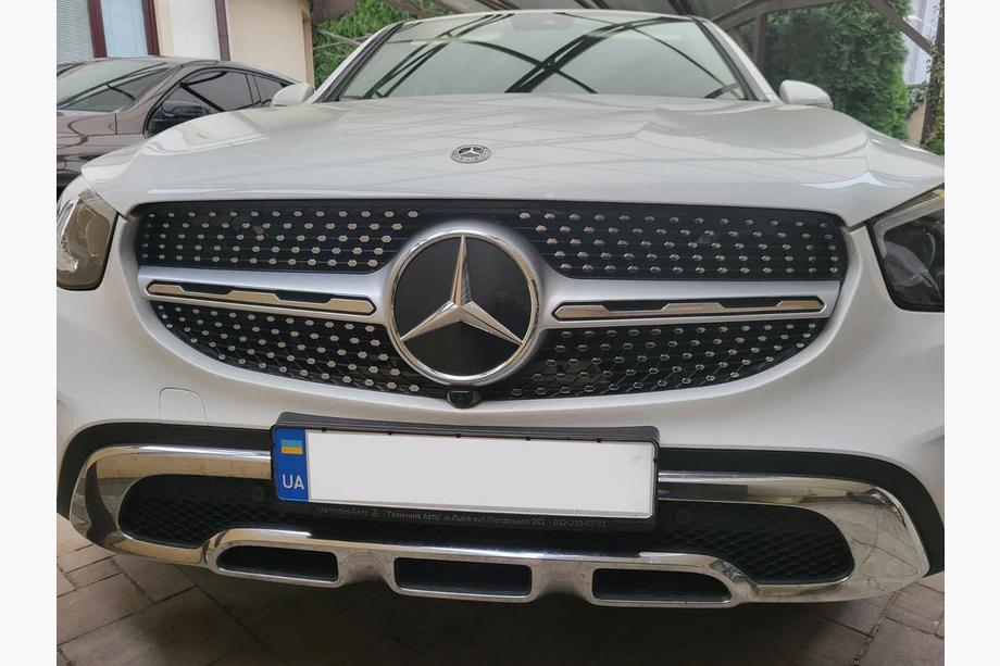 Mercedes GLC X253 2015–2022 Frontgrill Diamond Silver (til Base 2019-2022) Image